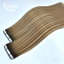 Hot Selling 100% Virgin Remy Hair Weft Extensions & Invisible Tape Hair Weft