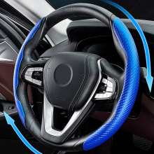 2024 Carbon Fiber Car Steering Wheel Cover - Anti-Skid Sports Steering Wheel Accessory