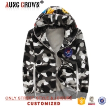 Customized Mens Printing Zip Hoodie Good Quality Outdoor Warm Wear