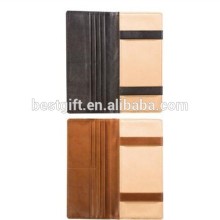 Personalized mens leather checkbook wallet