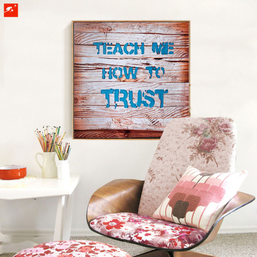 Modern Text Wood Wall Decor