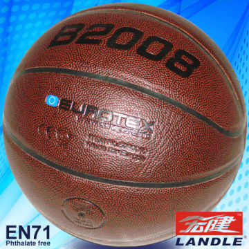 Rubber bladder basketball leather basketball custom