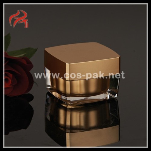 Mini PMMA Cosmetic Jar PE lid