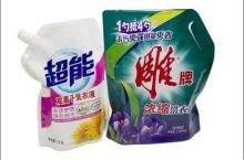 PET / PE / PA Liquid Stand Up Spout Pouch Packaging For Lau