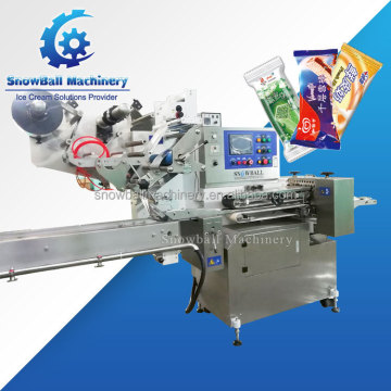 Date Printer Flow Pack Machine for Stick Ice Cream Packing