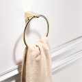 Polished Gold Copper Towel Ring for Bathroom