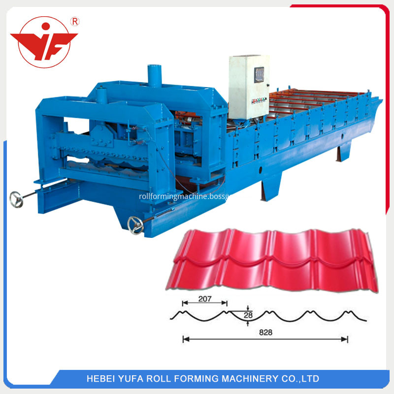 Step tile roof making machine 