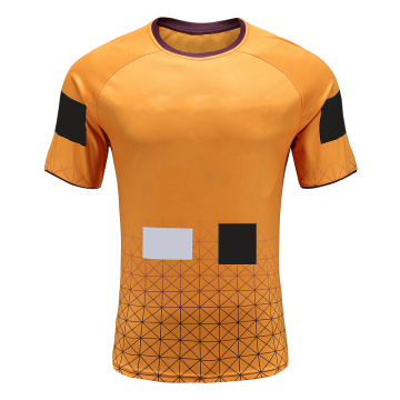 T-shirt da rugby da uomo Dry Fit color oro