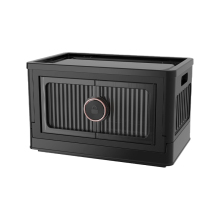 Collapsible Stackable Storage Bins with Lids and Wheels