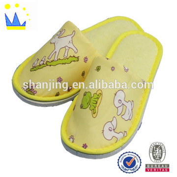 2016 kid slipper with printing cotton eva bedroom slipper shoe