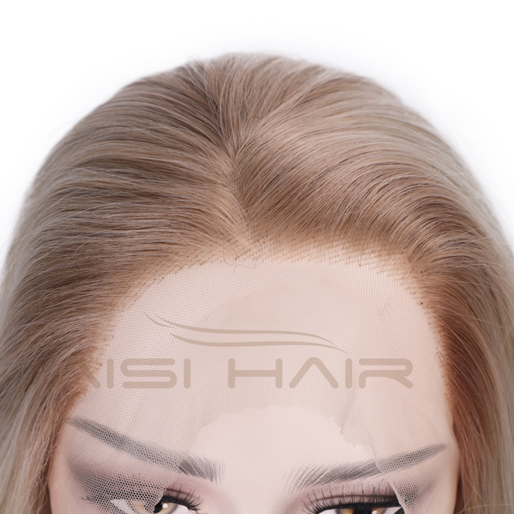 Blonde Lace Front Wigs Heat Resistant Long Silky Straight Synthetic Fiber Wigs For Black White Women Cosplay Party