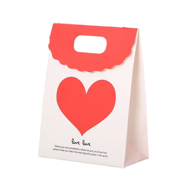 Custom New Design Cheap Paper Packaging Pink Gift Bag for Wedding Candy