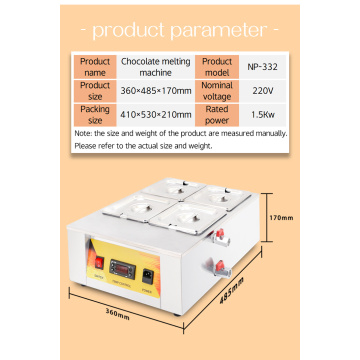 Commercial Chocolate melting machine