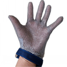 Wrist length steel ring mesh butcher glove