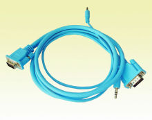 HD15pin VGA + Stereo 3.5mm composite computer AV cable