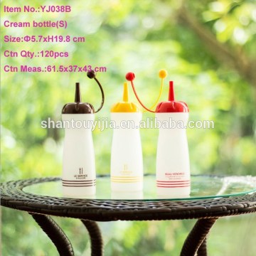 330ml Plastic Sauce Squeeze Bottle With Silk Print Squeeze Bottle
