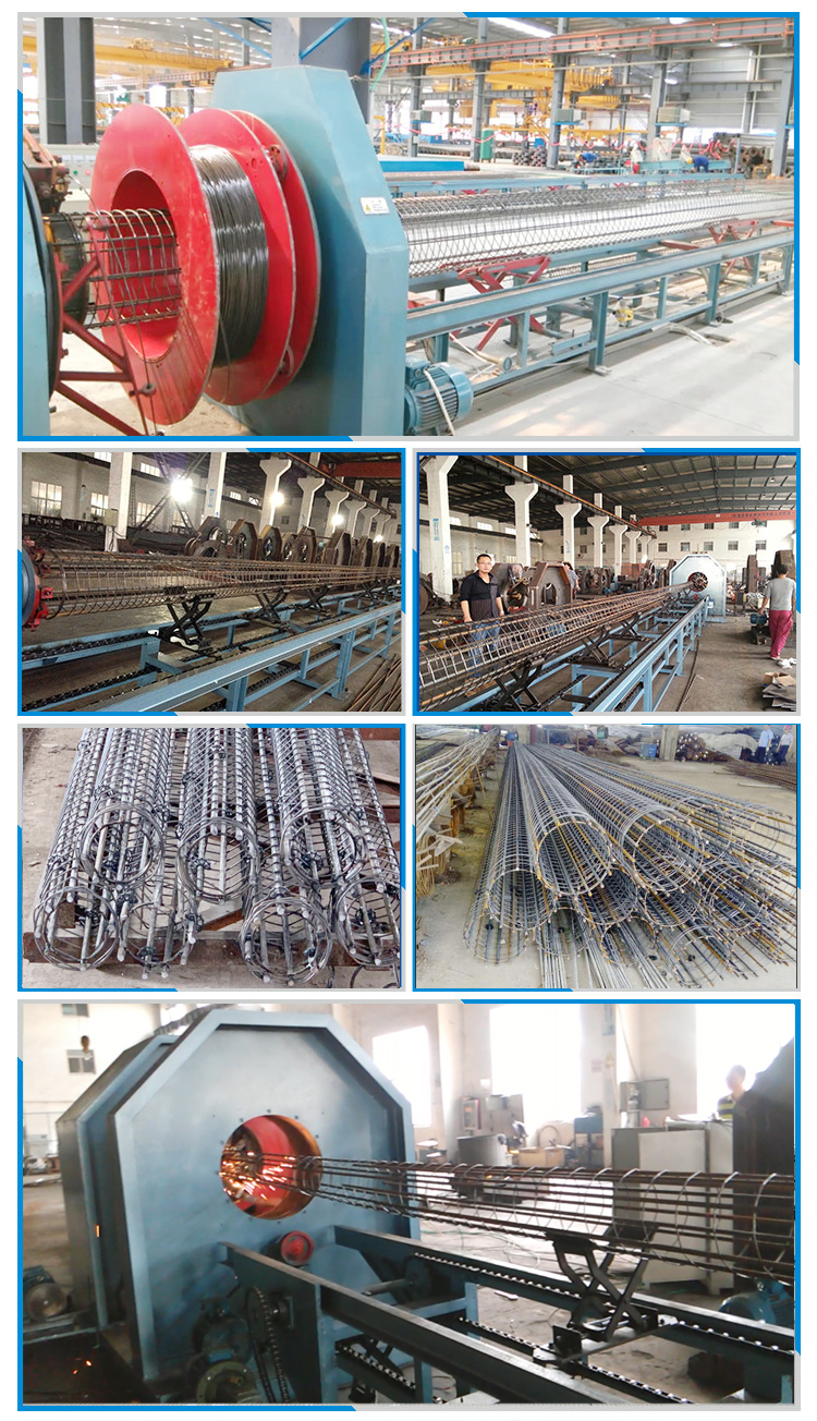 D190-350mm concrete electric pole cage mesh welding machine