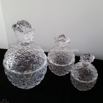 Crystal Pineapple Glass Jar