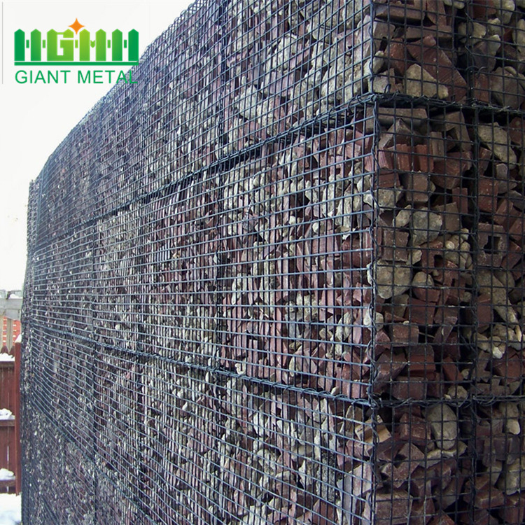 Hot dipped galvanized wire mesh stone gabion