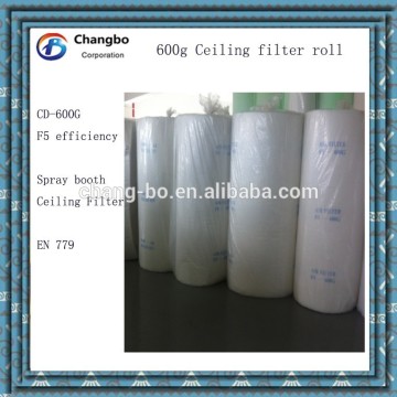 ceiling filter material/rolls paint booth filter