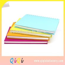 book size hardcover spiral binding organizer notebook ruled