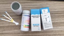 Drinking water quality analysis test strips