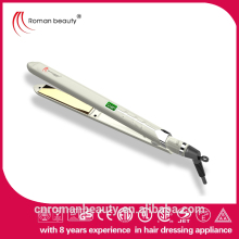 Professional thin titanium flat iron hair straightener in styler