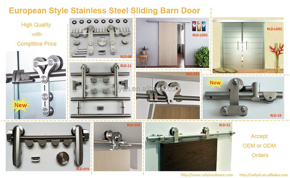 American Style Wooden Sliding Barn Door For Custom Made