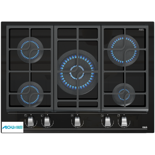 Gas Hobs 5 Placa embutida de queimador