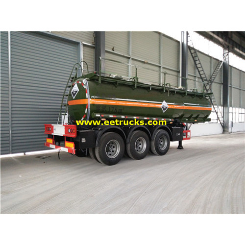 Tri-eixo 18000L Sulfuric Acid Tank Trailers