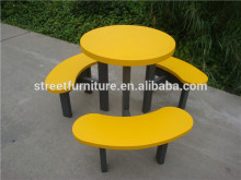 Metal outdoor picnic table picnic table and bench