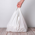 Food grade large transparent biodegradable t-shirt bag