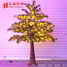 Height2M Decorated Artificial Needle Pine Cone Christmas Tree with Lights