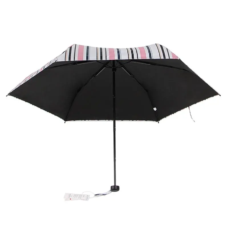Promotion Full Print Manual UV 4 Folding Umbrella with Log