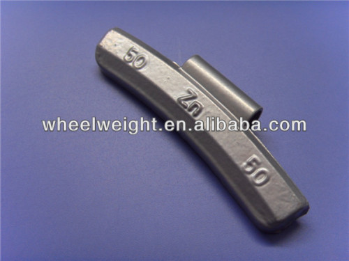 zinc clip on wheel balancing weight for alloy rims
