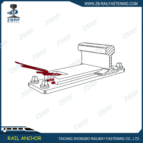 EN10089 Clip de material para la placa de silla deslizante del interruptor