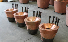 Copper tuyere for blast furnace / blast tuyere