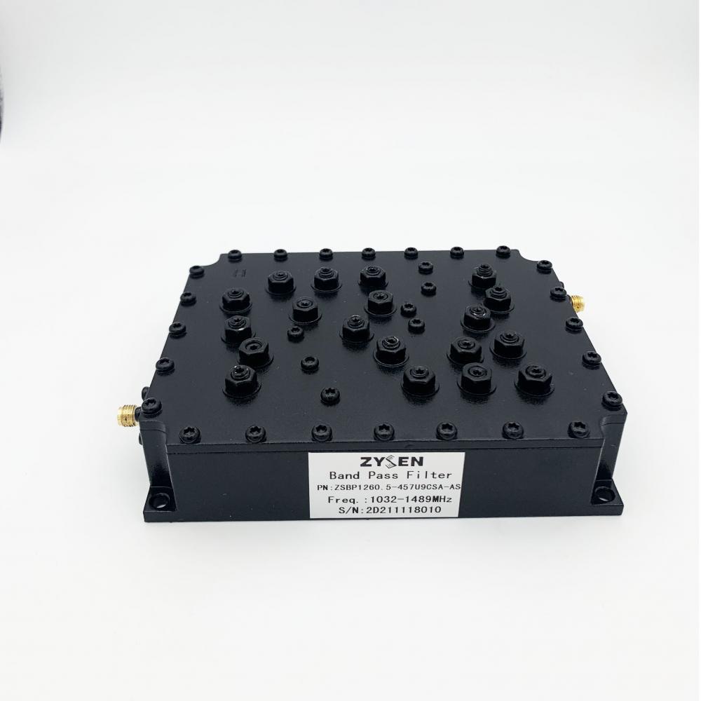 Low Loss 1032-1489MHz RF Bandpass Filter/Cavity Filter