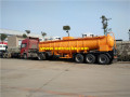 20000L Tri-axle Sulfuric Acid Road Tanker مقطورات