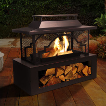 Portable Outdoor Log Burner Extra Deep Wood Burning Fire Pit