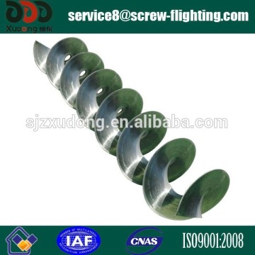 screw conveyor screw flight, screw blade, spiral flight, auger flight