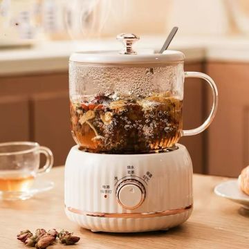 Brewing tea around the fire