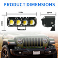 LiuHJG Waterproof 37W 4 LED Motorcycle Spotlight Lighting Systems Fog Light