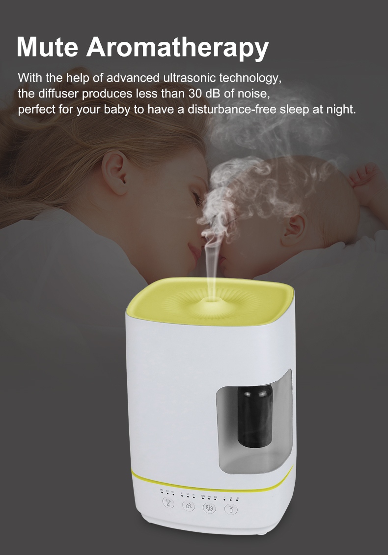 3 In 1 Ultrasonic Aroma Diffuser Essential Oil Nebulizer Humidifier 06