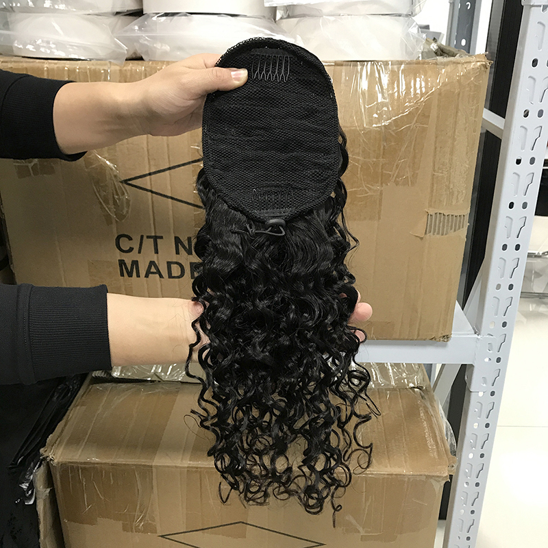 the best selling brazilian human hair straight drawstring ponytails human hair,straight ponytails human hair extension