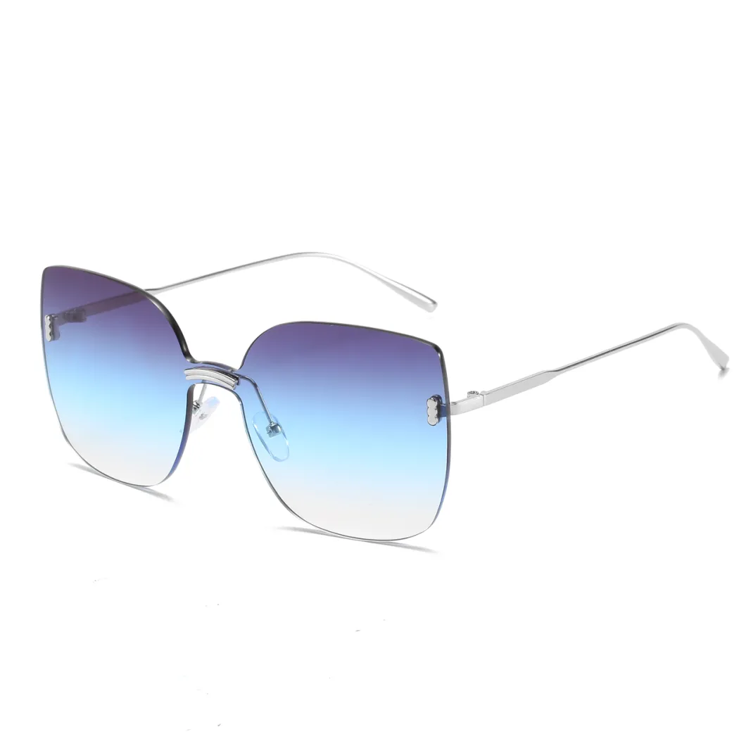 2020 Ready Made Rimless Ocean Lens Fashion Sunglasses