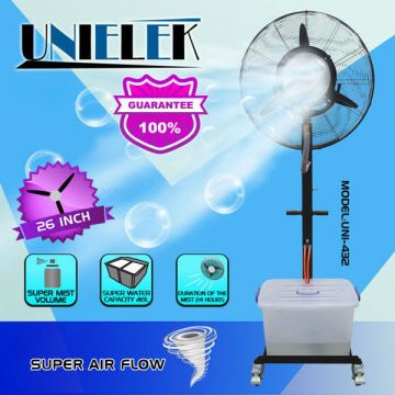 Commercial water fan misting spray industrial fan water powered fan