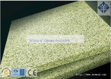 Church interior decorative materials sound limit wood wool cement wall brick