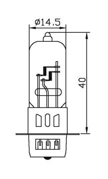 Halogen lamps for motorcycle/A27H