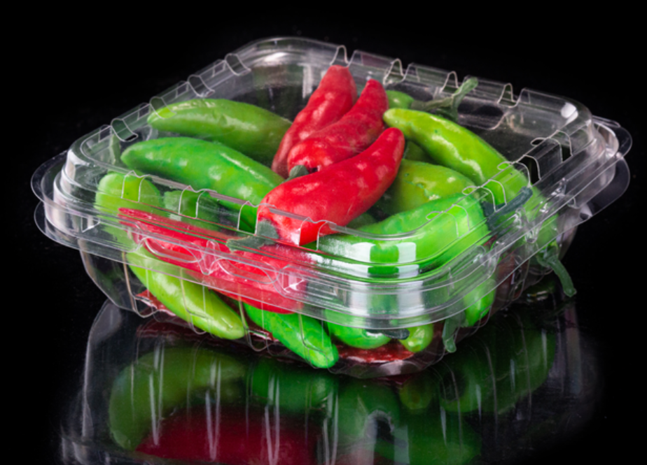 Calcul de légumes en plastique transparent petit